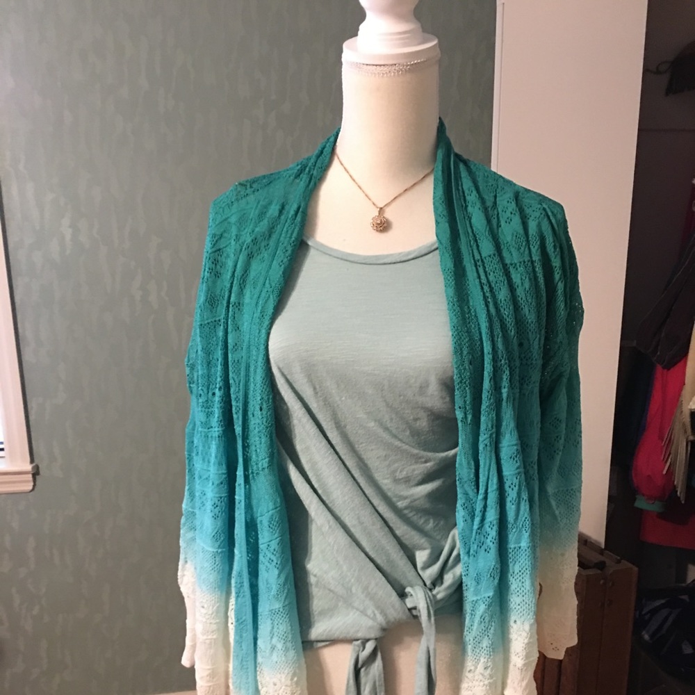 Ombré kimono jacket